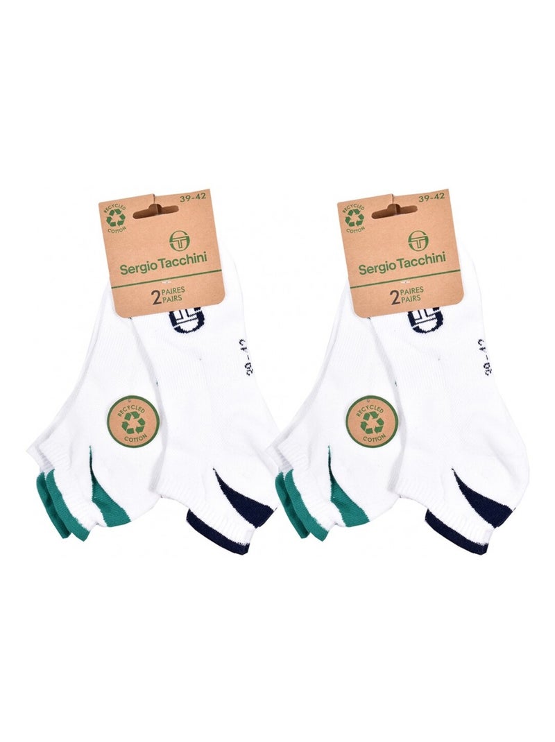 Chaussettes SNEAKER SERGIO TACCHINI Lot de 4 Paires Multicolore - Kiabi
