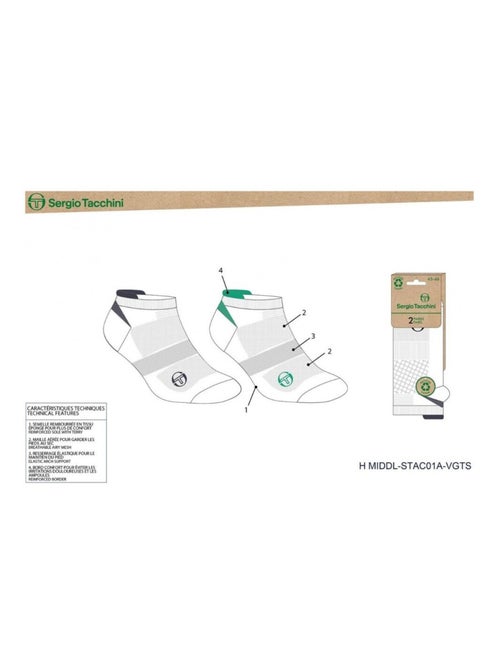 Chaussettes SNEAKER SERGIO TACCHINI Lot de 4 Paires - Kiabi