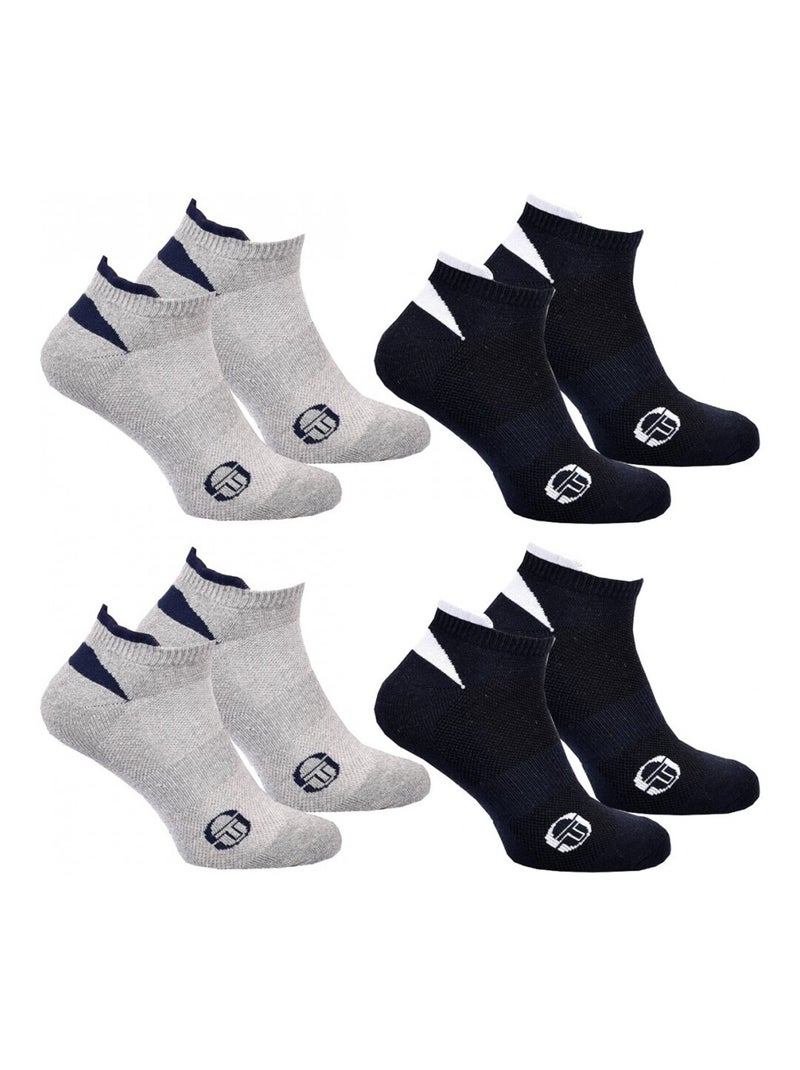 Chaussettes SNEAKER SERGIO TACCHINI Lot de 4 Paires Multicolore - Kiabi