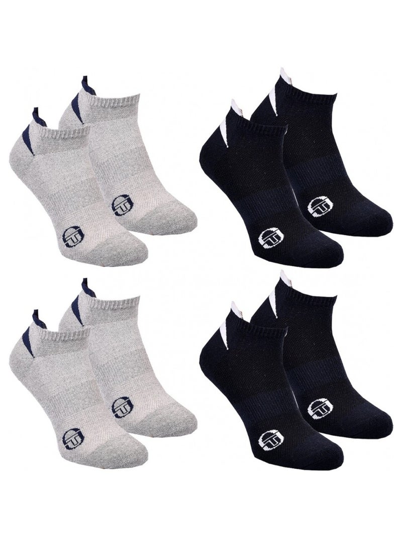 Chaussettes SNEAKER SERGIO TACCHINI Lot de 4 Paires Multicolore - Kiabi