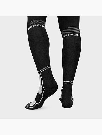 Chaussettes snowboard laine sports d'hiver homme et femme srx fend b&w