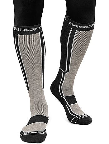 Chaussettes snowboard laine sports d'hiver homme et femme srx fend sand