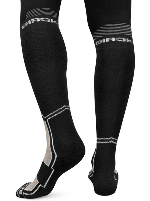 Chaussettes snowboard laine sports d'hiver homme et femme srx fend sand - Kiabi