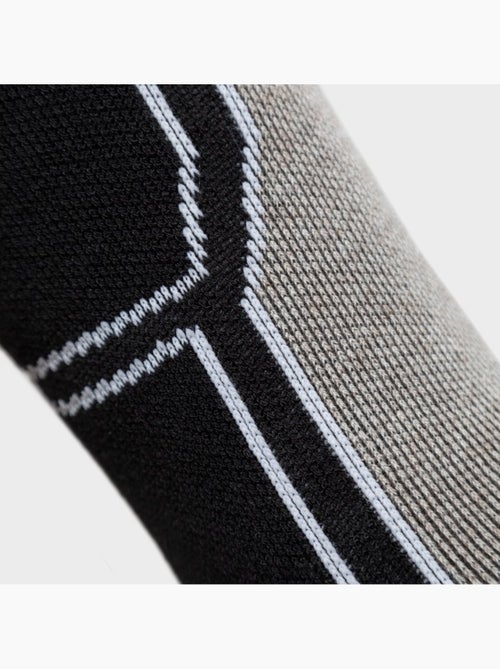 Chaussettes snowboard laine sports d'hiver homme et femme srx fend sand - Kiabi