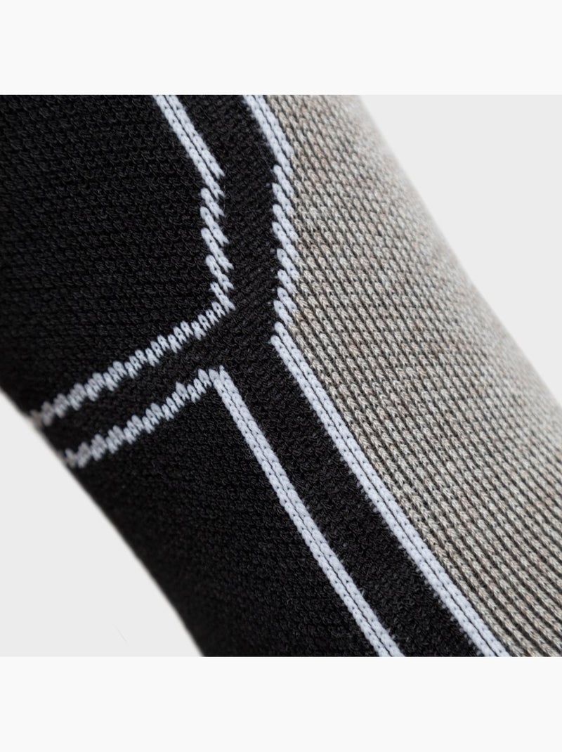 Chaussettes snowboard laine sports d'hiver homme et femme srx fend sand Noir - Kiabi