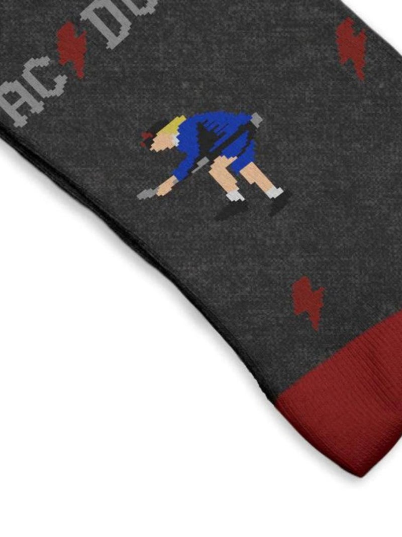 Chaussettes Sock Affairs Angus Young Noir - Kiabi