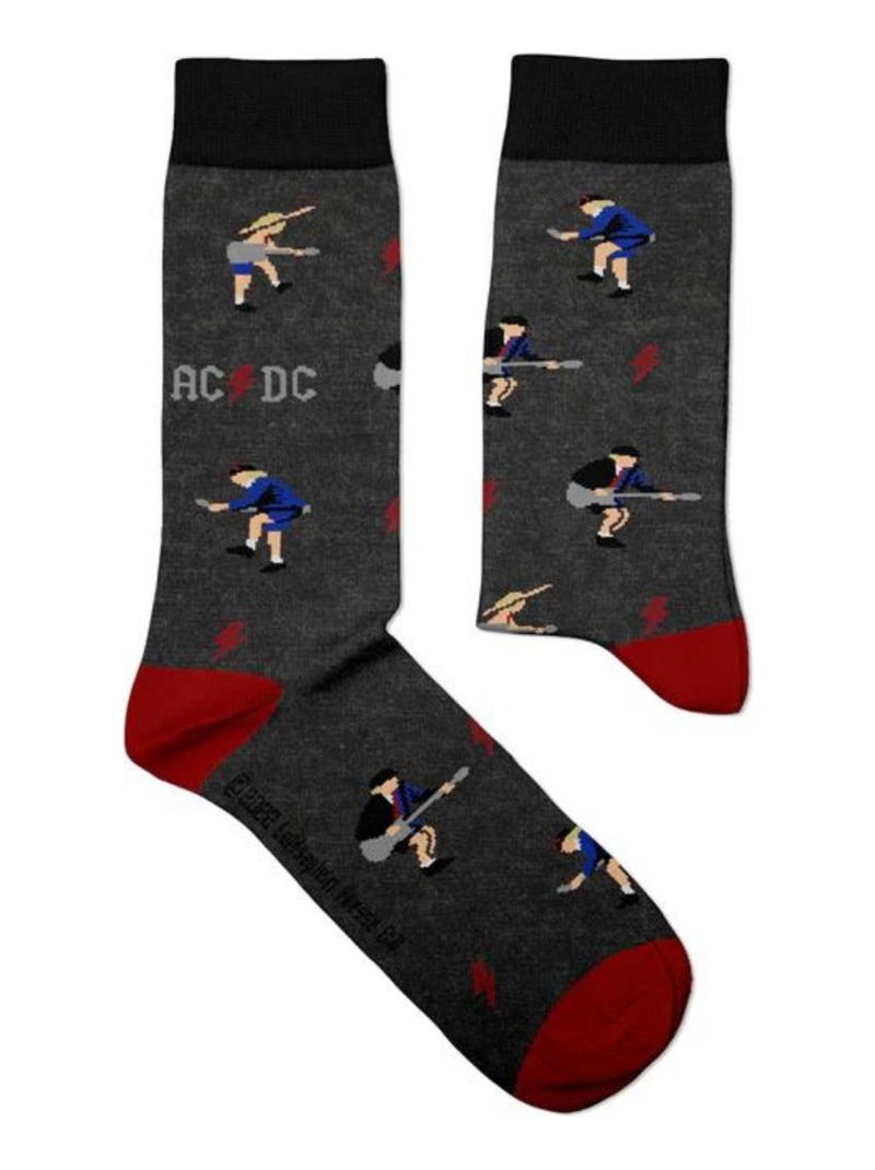 Chaussettes Sock Affairs Angus Young Noir - Kiabi