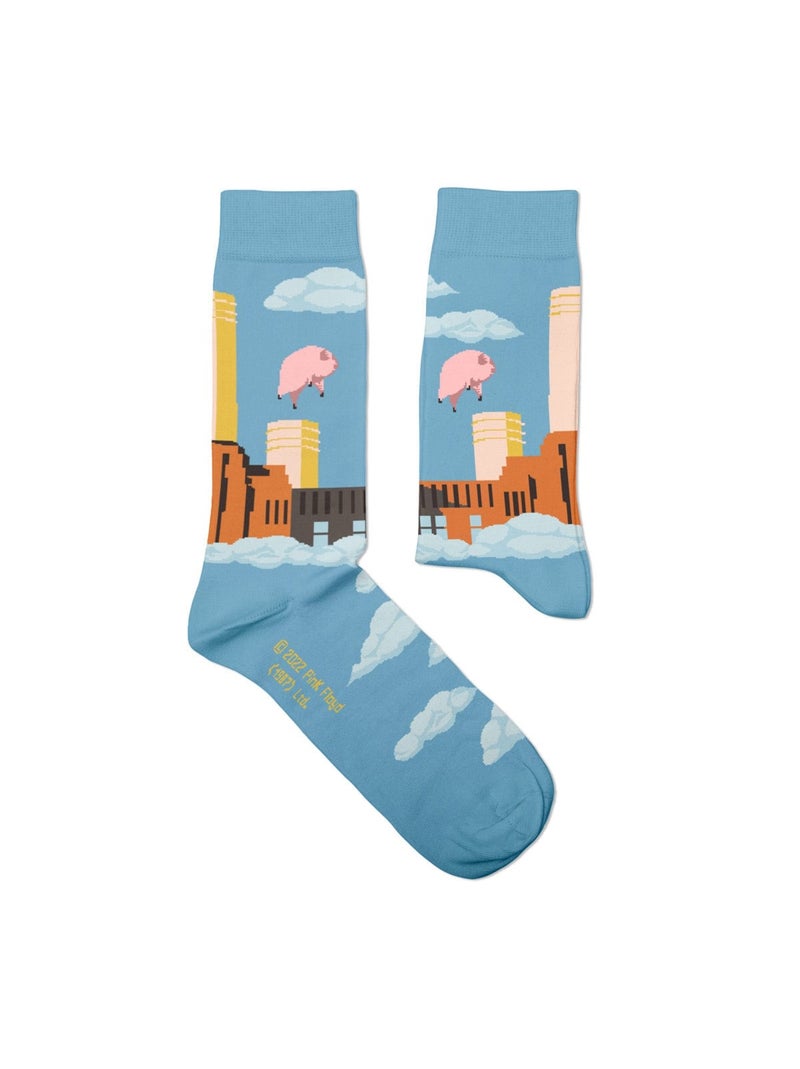 Chaussettes Sock Affairs Animals, Pink Floyd Bleu - Kiabi