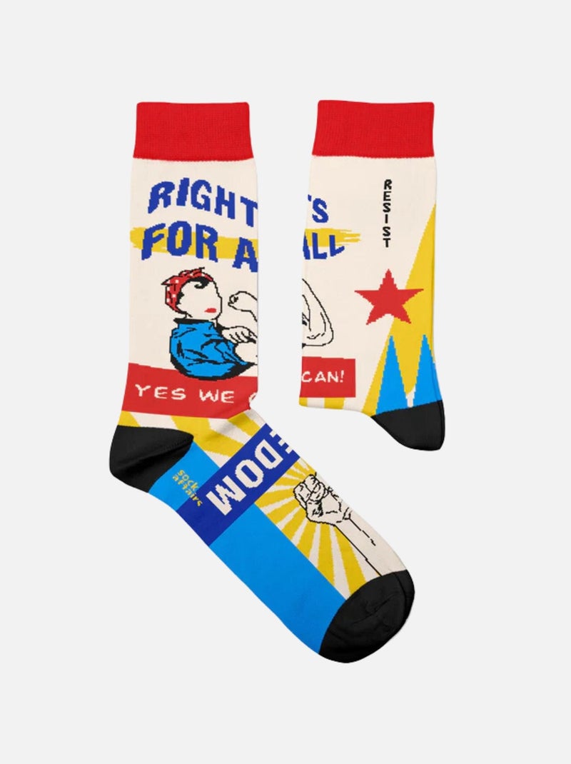 Chaussettes Sock Affairs Art de la Propagande Blanc - Kiabi