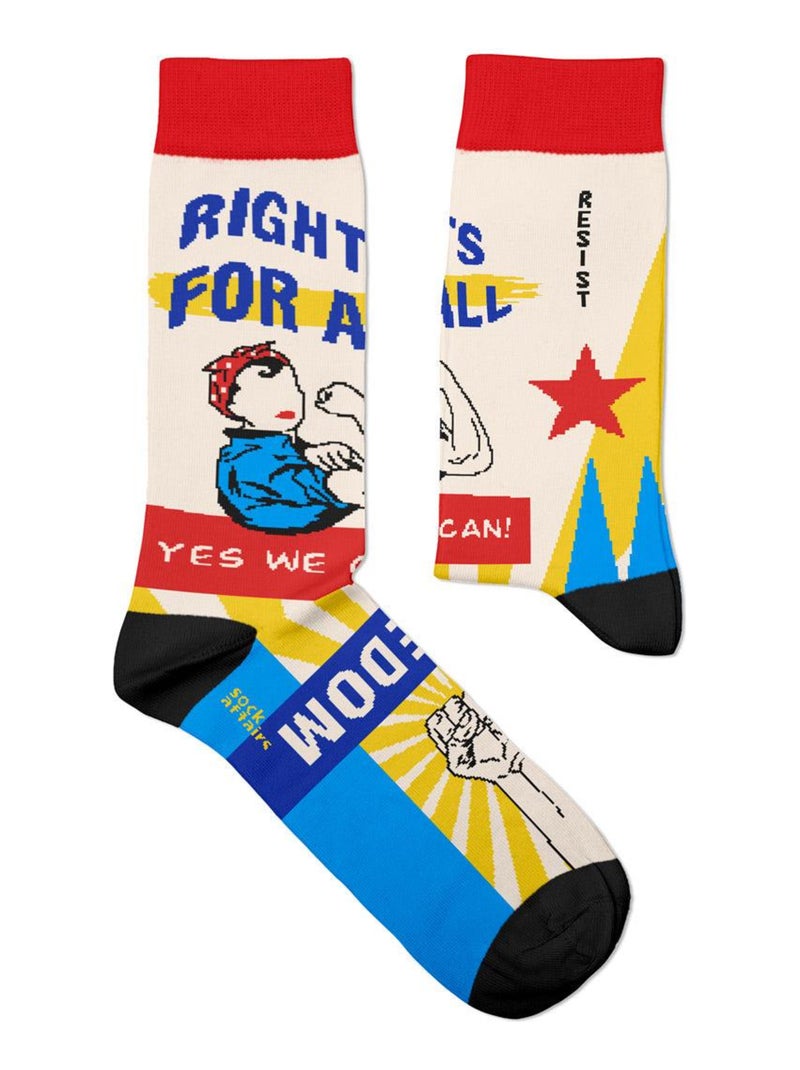 Chaussettes Sock Affairs Art de la Propagande Blanc - Kiabi