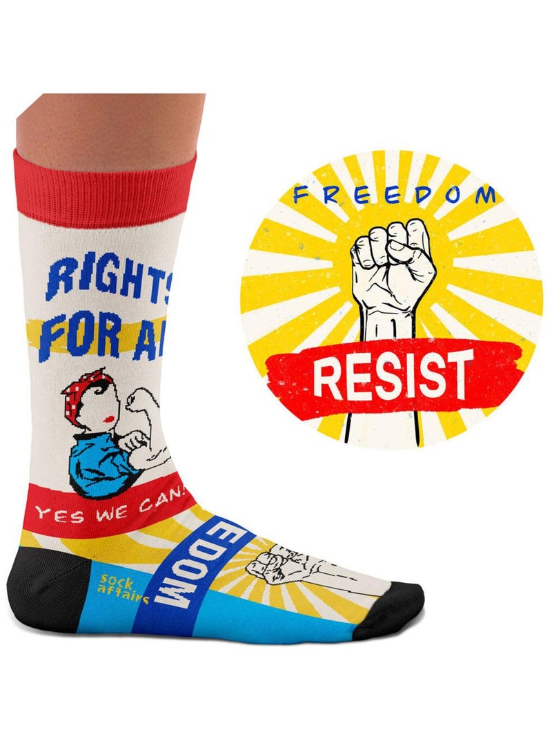 Chaussettes Sock Affairs Art de la Propagande Blanc - Kiabi