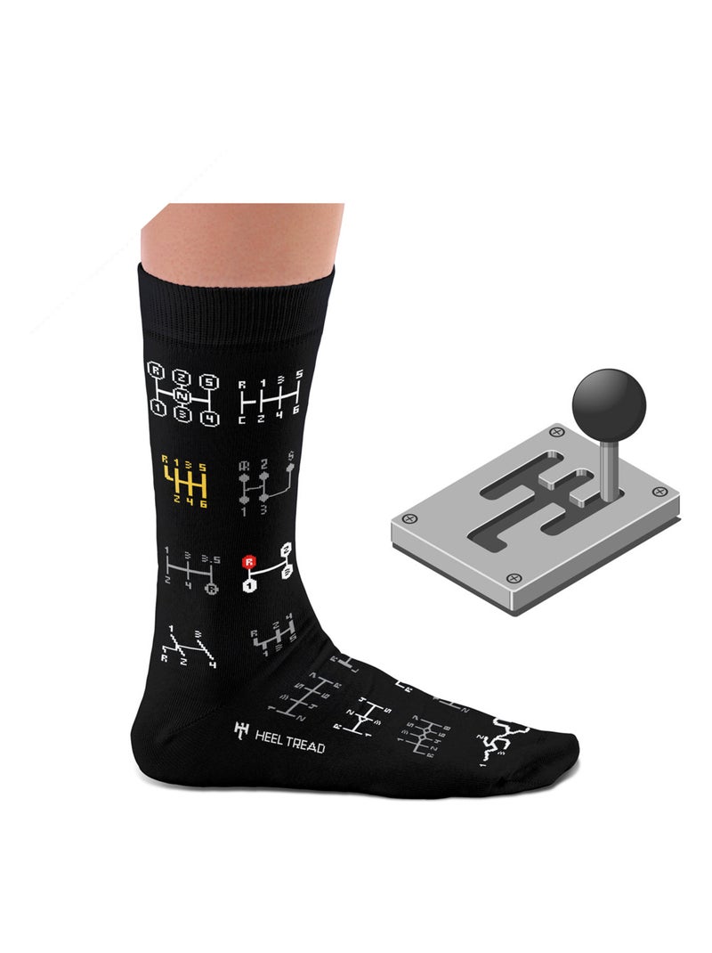 Chaussettes Sock Affairs Boite de Vitesses Manuelle Bleu - Kiabi