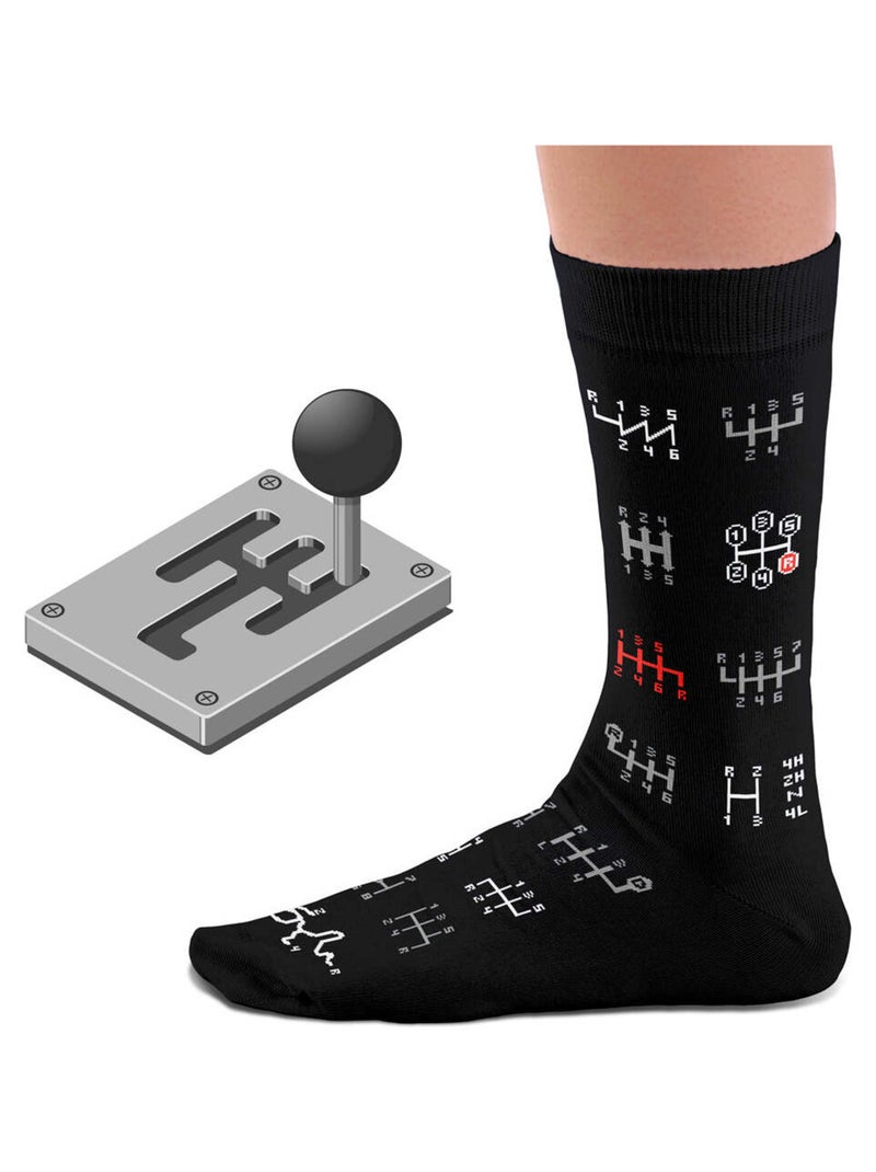 Chaussettes Sock Affairs Boite de Vitesses Manuelle Bleu - Kiabi