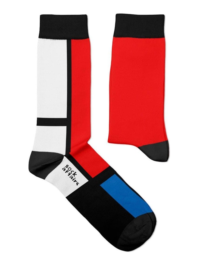 Chaussettes Sock Affairs Composition II, Mondrian Rouge - Kiabi