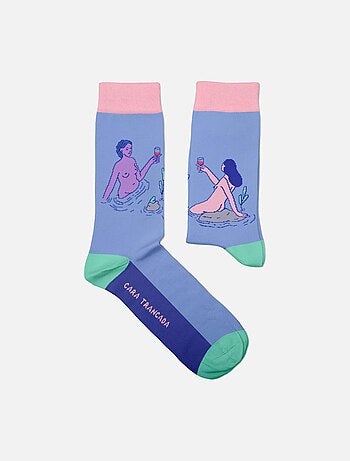 Chaussettes Sock Affairs Conversations, Cara Trancada