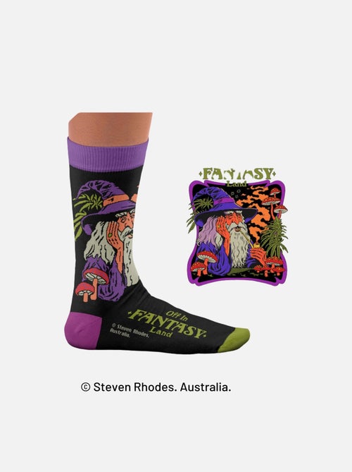 Chaussettes Sock Affairs Fantasy Land, Steven Rhodes - Kiabi