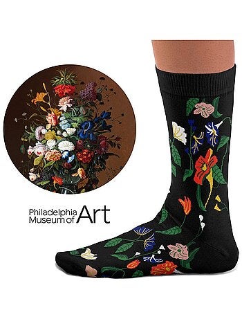 Chaussettes Sock Affairs Fleurs Nature Morte, Severin Roesen