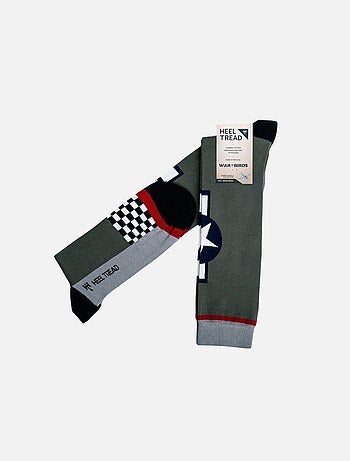 Chaussettes Sock Affairs Hautes Avion de Chasse P-51 Mustang - Taille 41/46