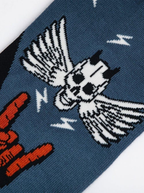 Chaussettes Sock Affairs Heavy Metal Flying Skull - Kiabi