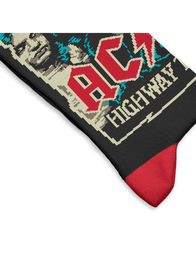 Chaussettes Sock Affairs Highway to Hell AC/DC Noir - Kiabi