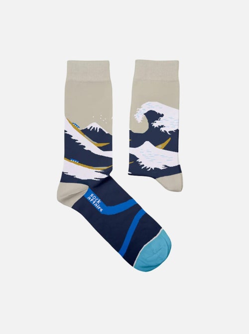 Chaussettes Sock Affairs La Grande Vague, Hokusai - Kiabi
