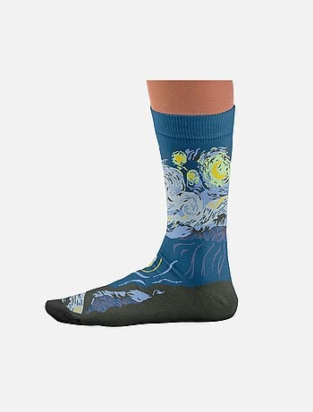Chaussettes Sock Affairs La Nuit Étoilée, Van Gogh (Redessinées)