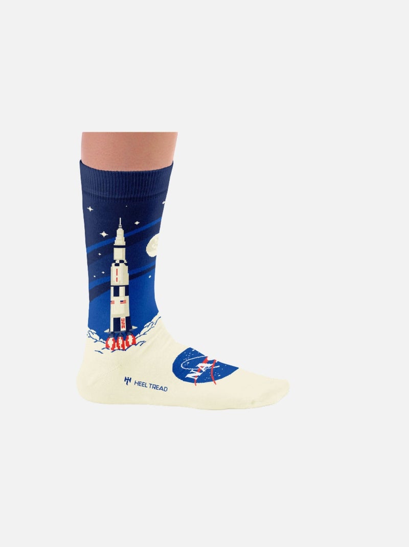 Chaussettes Sock Affairs Lanceur Saturn V de la NASA Gris - Kiabi