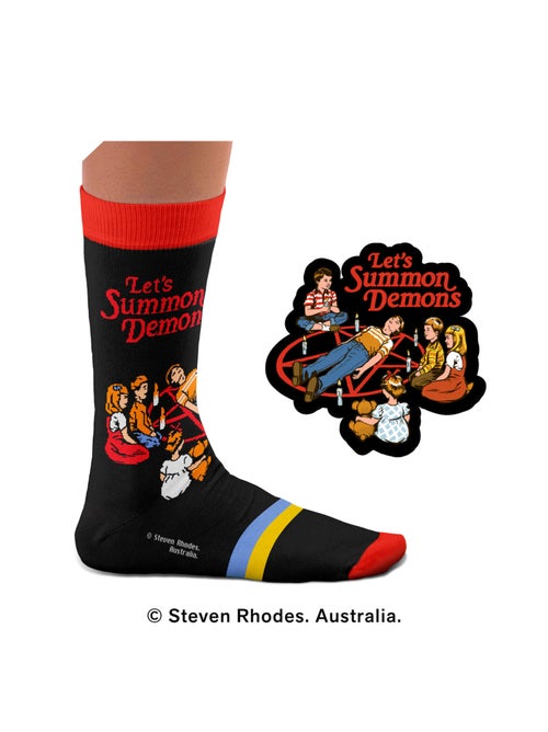 Chaussettes Sock Affairs Let's Summon Demons, Steven Rhodes - Kiabi