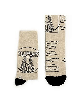 Chaussettes Sock Affairs L’Homme de Vitruve, Léonard de Vinci