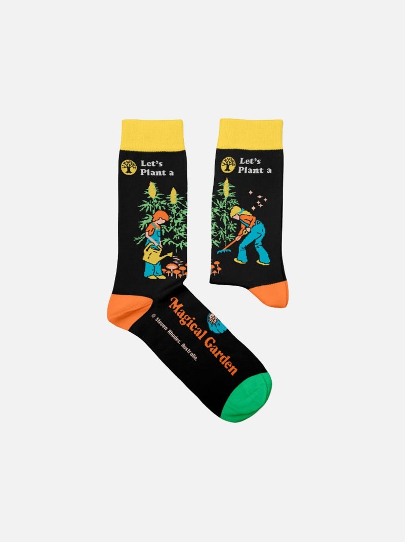 Chaussettes Sock Affairs Magical Garden, Steven Rhodes Noir - Kiabi