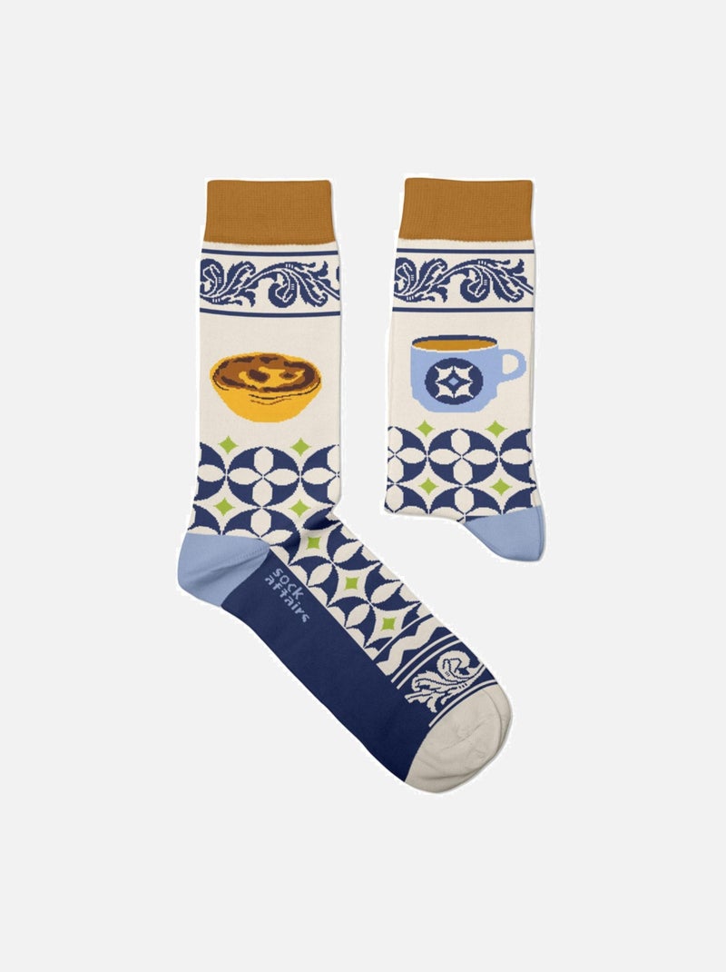 Chaussettes Sock Affairs Pastel de Nata Bleu - Kiabi