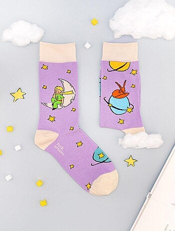 Chaussettes Sock Affairs Planètes Violettes, Le Petit Prince