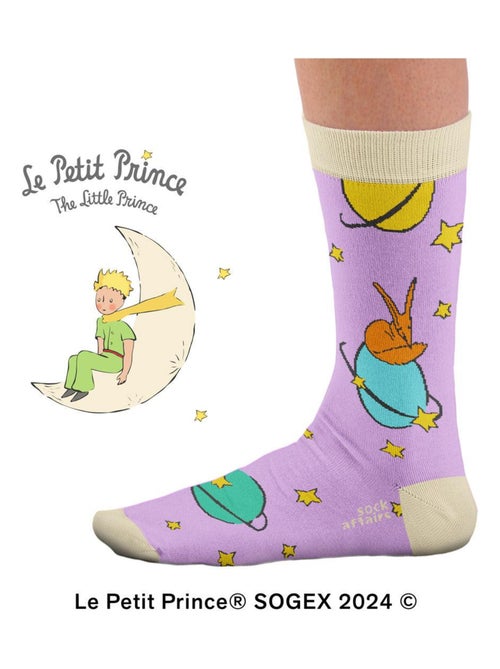 Chaussettes Sock Affairs Planètes Violettes, Le Petit Prince - Kiabi