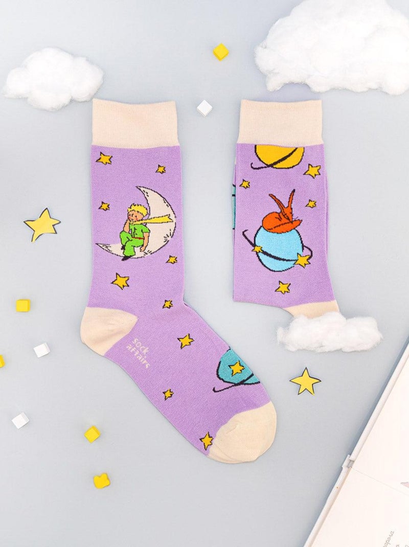 Chaussettes Sock Affairs Planètes Violettes, Le Petit Prince Violet - Kiabi