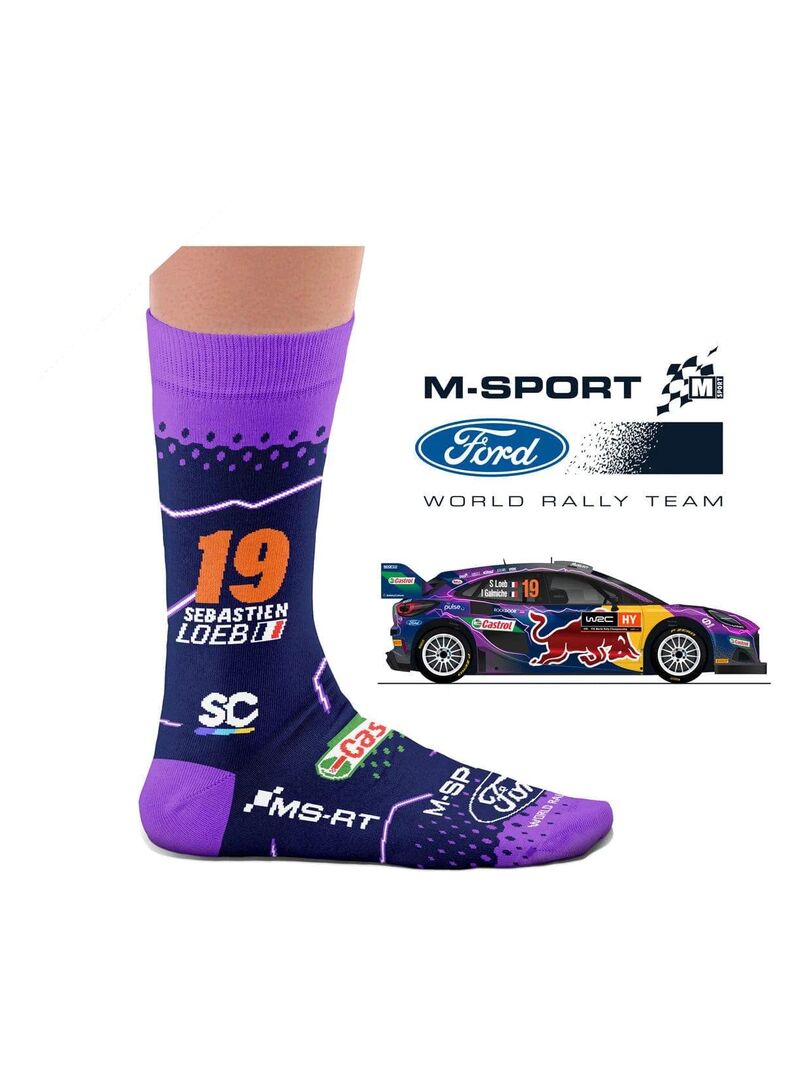 Chaussettes Sock Affairs Sébastien Loeb - Bleu Violet - - 6.00