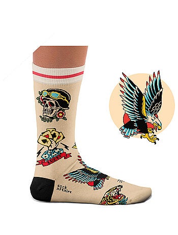 Chaussettes Sock Affairs Tatouage Symboles Américains