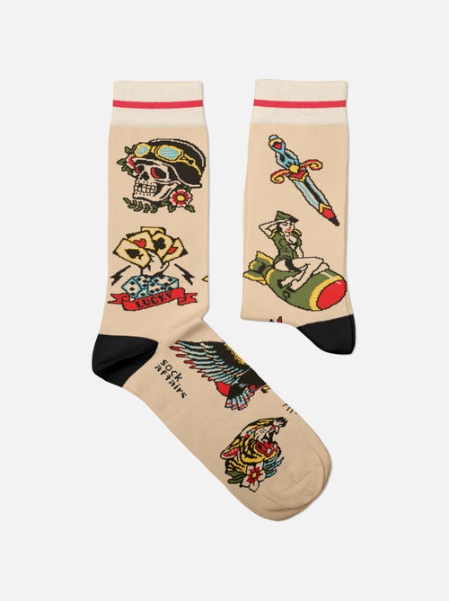 Chaussettes Sock Affairs Tatouage Symboles Américains - Kiabi