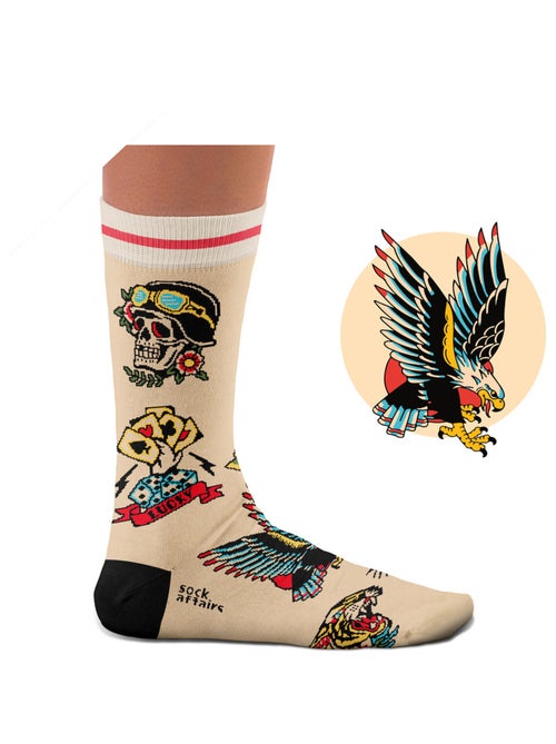 Chaussettes Sock Affairs Tatouage Symboles Américains - Kiabi