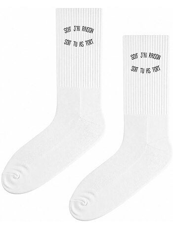Chaussettes SOIT J'AI RAISON SOIT TU AS TORT