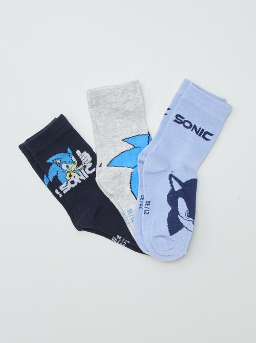 Chaussettes 'Sonic' - lot de 3 - Kiabi