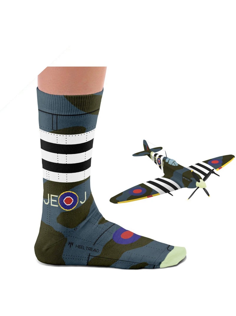Chaussettes Spitfire Invasion Stripes Marron - Kiabi