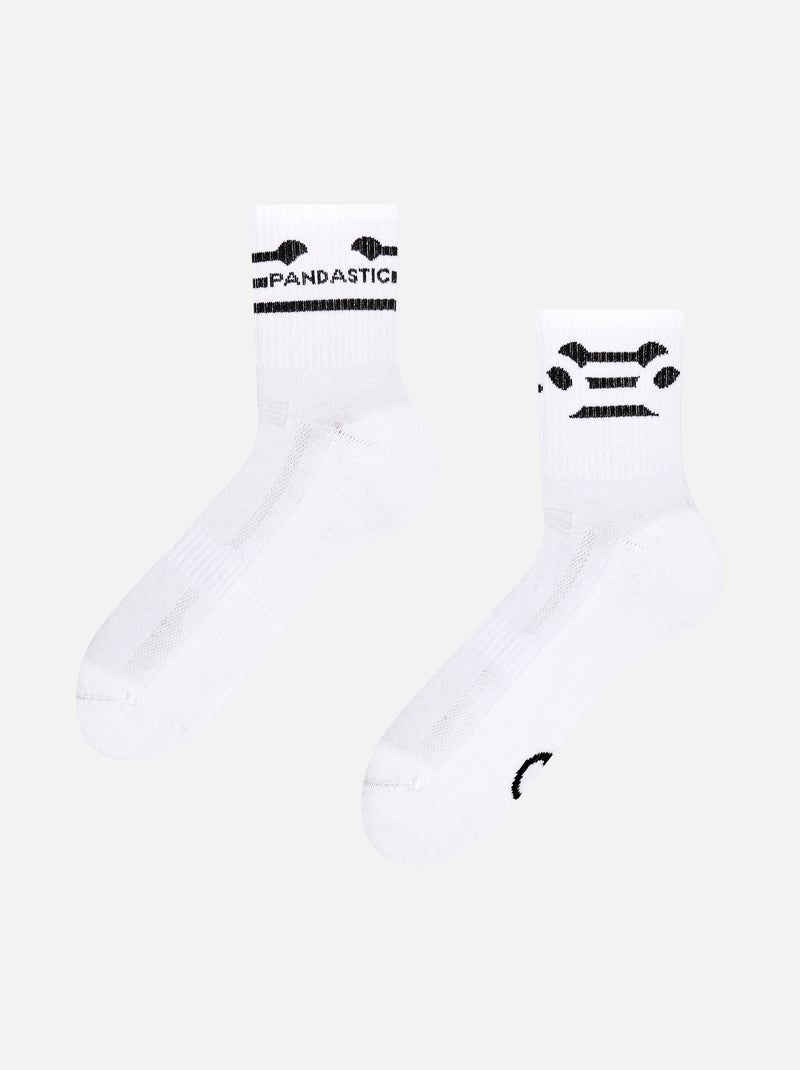 Chaussettes Sport Coolmax® courtes Pandastique Blanc - Kiabi