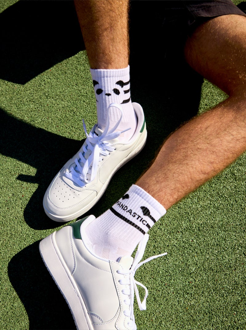 Chaussettes Sport Coolmax® courtes Pandastique Blanc - Kiabi