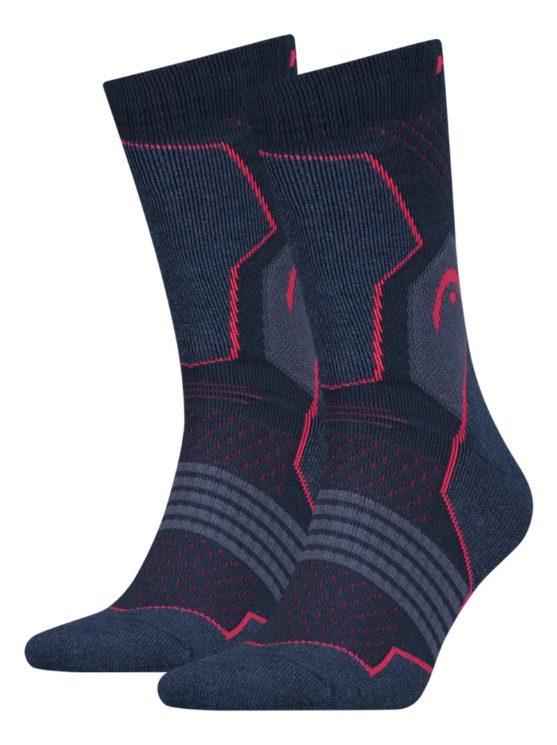 Chaussettes SPORT HEAD PERFORMANCE - Pack de 2 Bleu - Kiabi