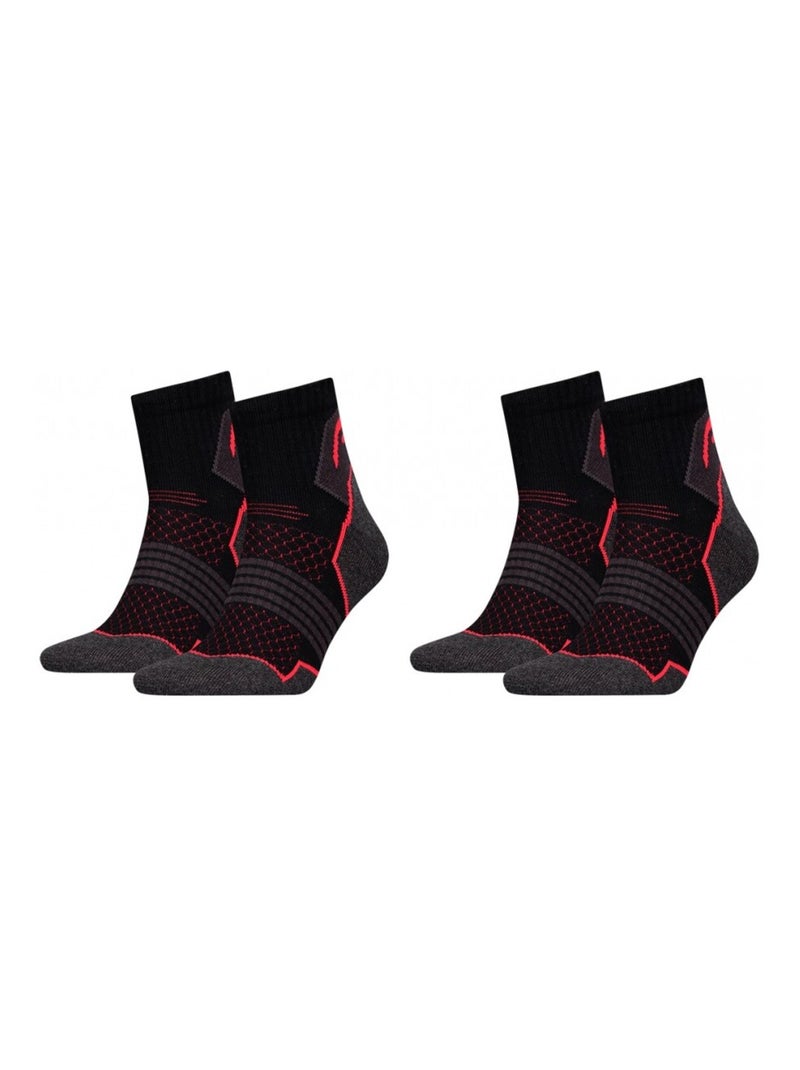 Chaussettes SPORT HEAD PERFORMANCE - Pack de 2 Noir - Kiabi