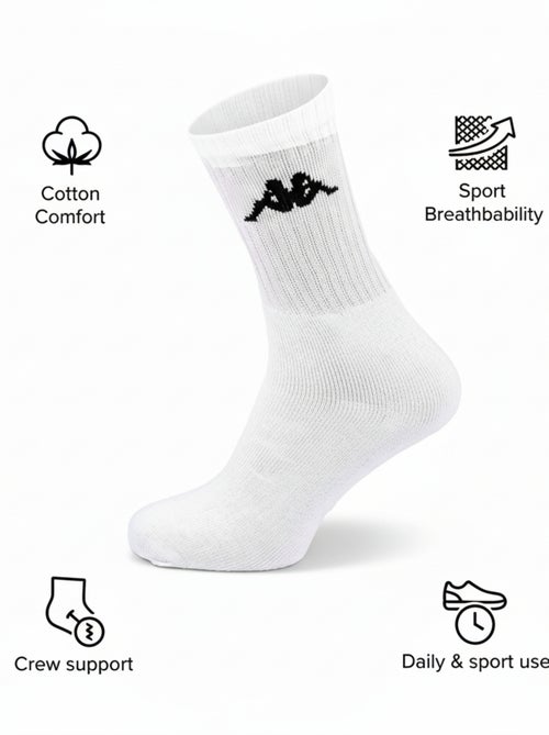 Chaussettes SPORT KAPPA CREW - Pack de 12 Paires - Kiabi