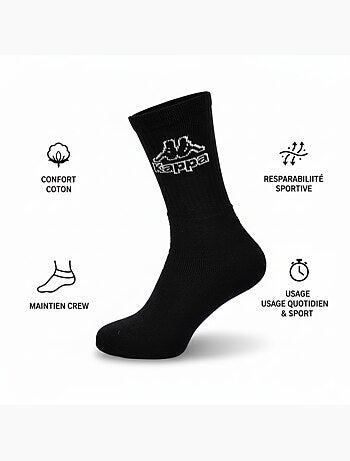 Chaussettes SPORT KAPPA CREW - Pack de 12 Paires