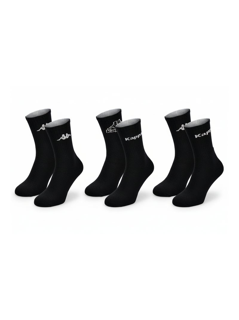 Chaussettes SPORT KAPPA CREW - Pack de 20 Paires + 1 GRATUIT Noir - Kiabi