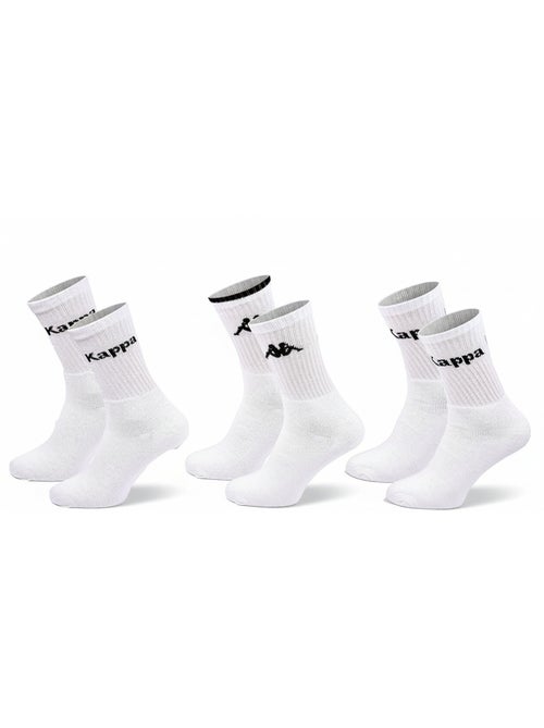 Chaussettes SPORT KAPPA CREW - Pack de 3 Paires - Kiabi