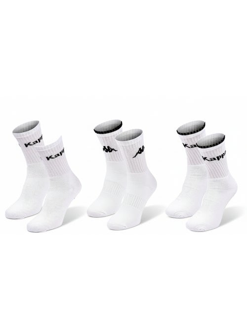 Chaussettes SPORT KAPPA CREW - Pack de 3 Paires - Kiabi
